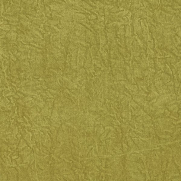 Abelia Chartreuse Crushed Velvet Roman Blind