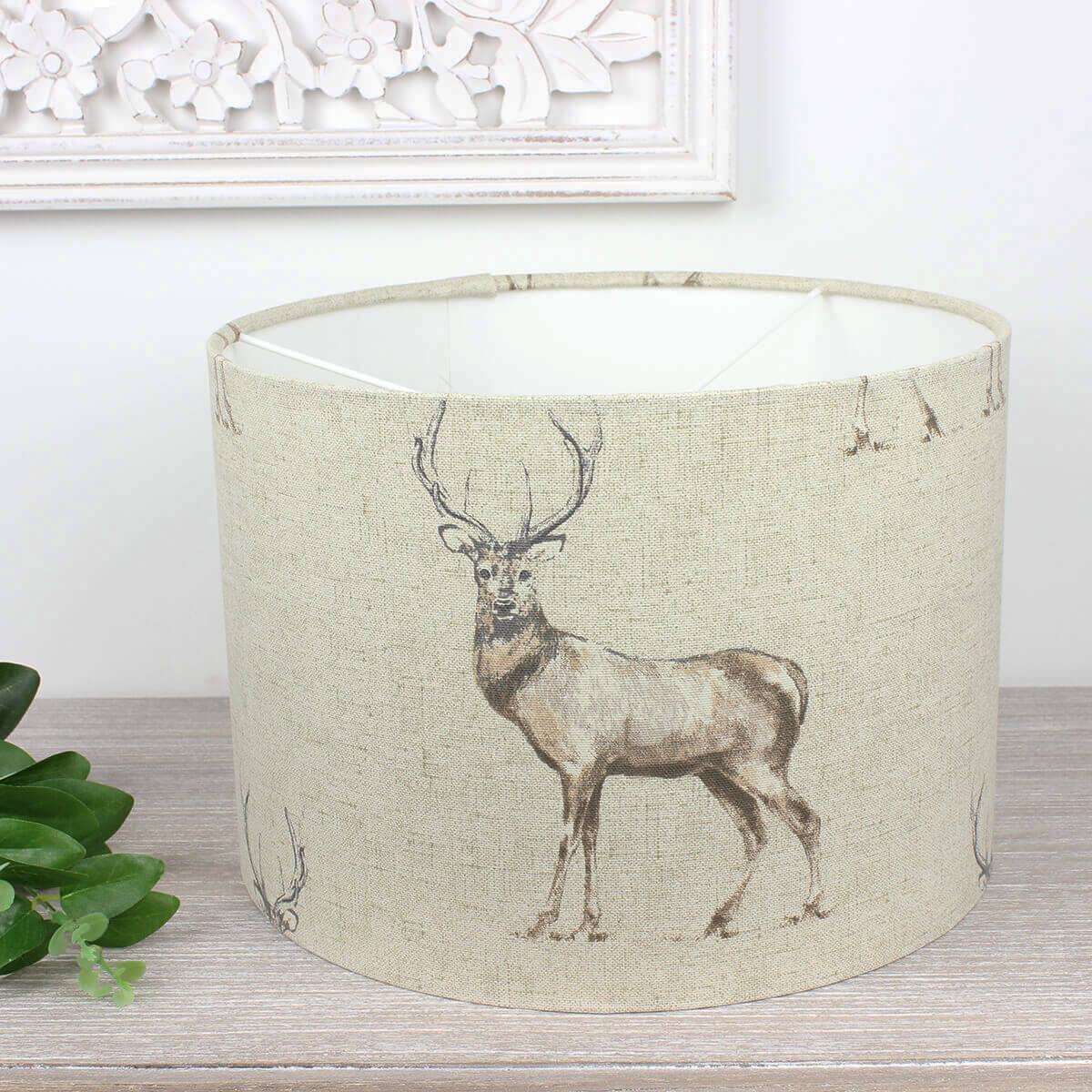 Glencoe Stag Drum Lampshade