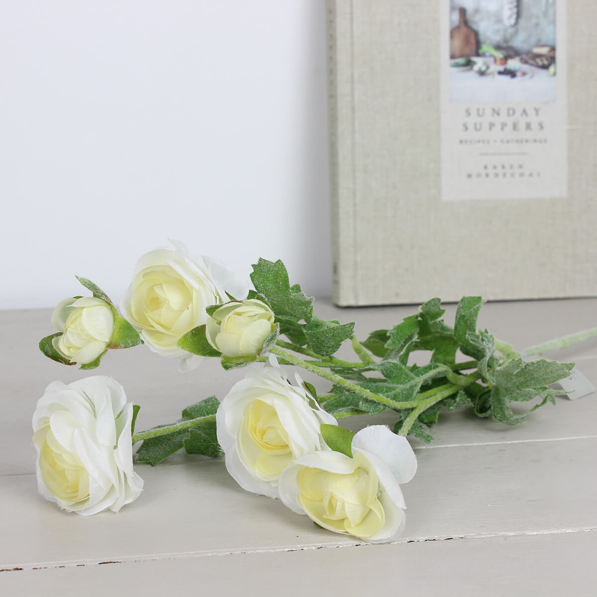 White Ranunculus Spray