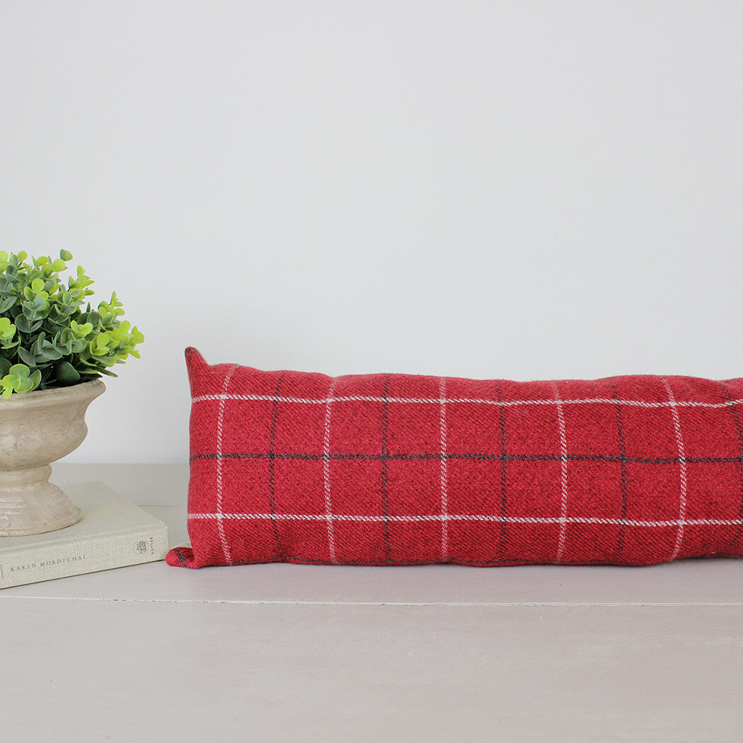 Bamburgh Red Tartan Draught Excluder