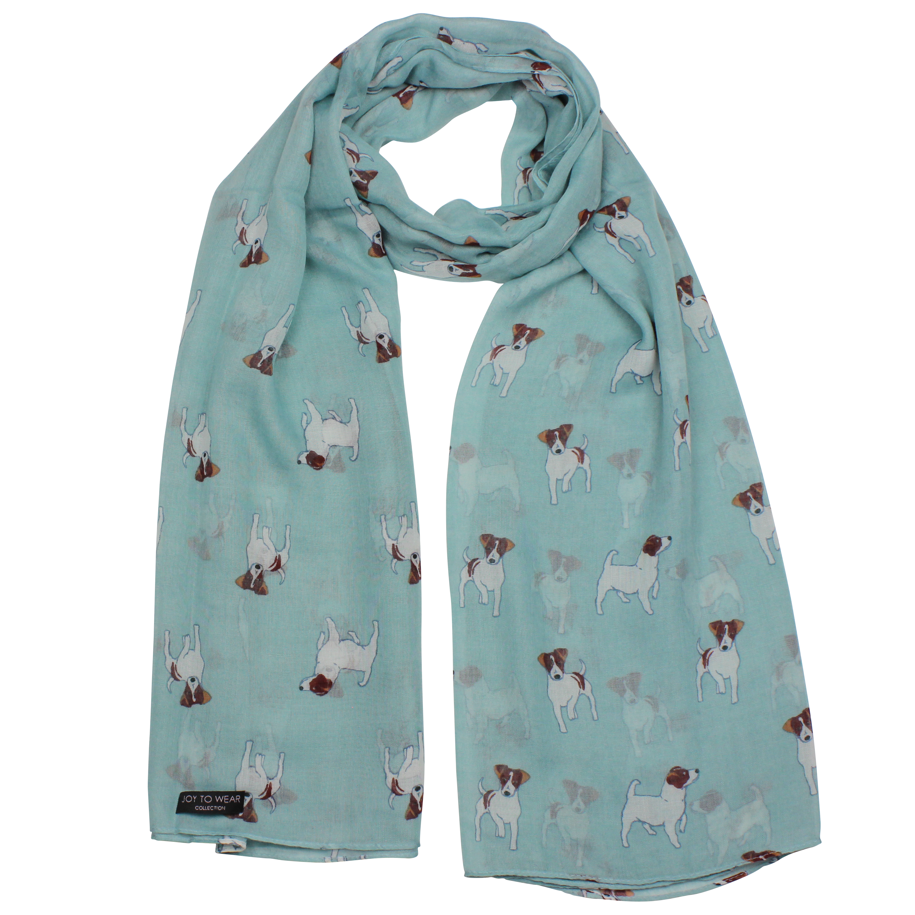 Jack Russell Print Fashion Scarf
