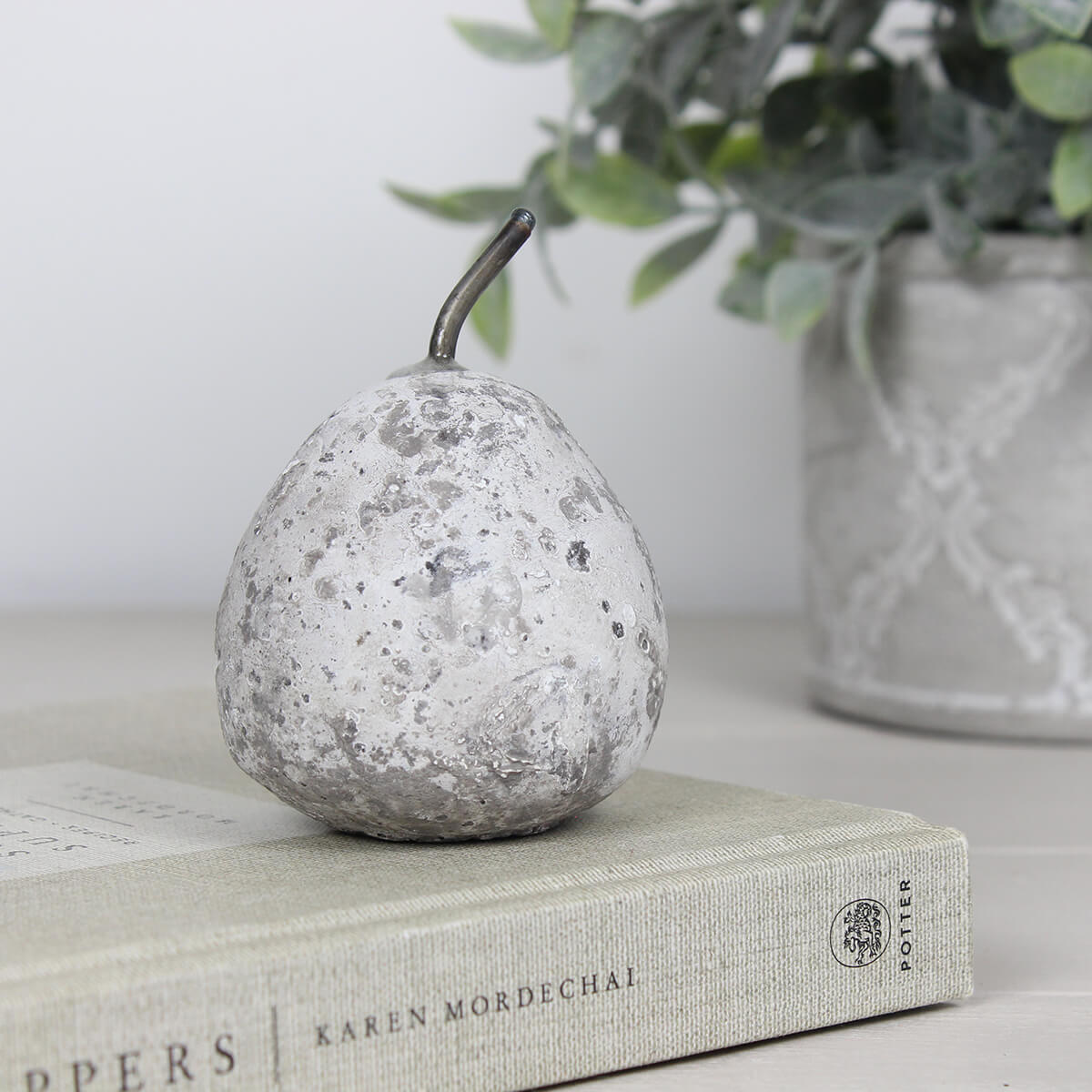 Stone Pear Ornament