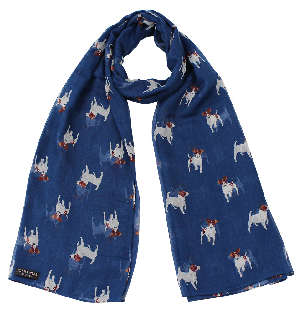 Jack Russell Print Fashion Scarf