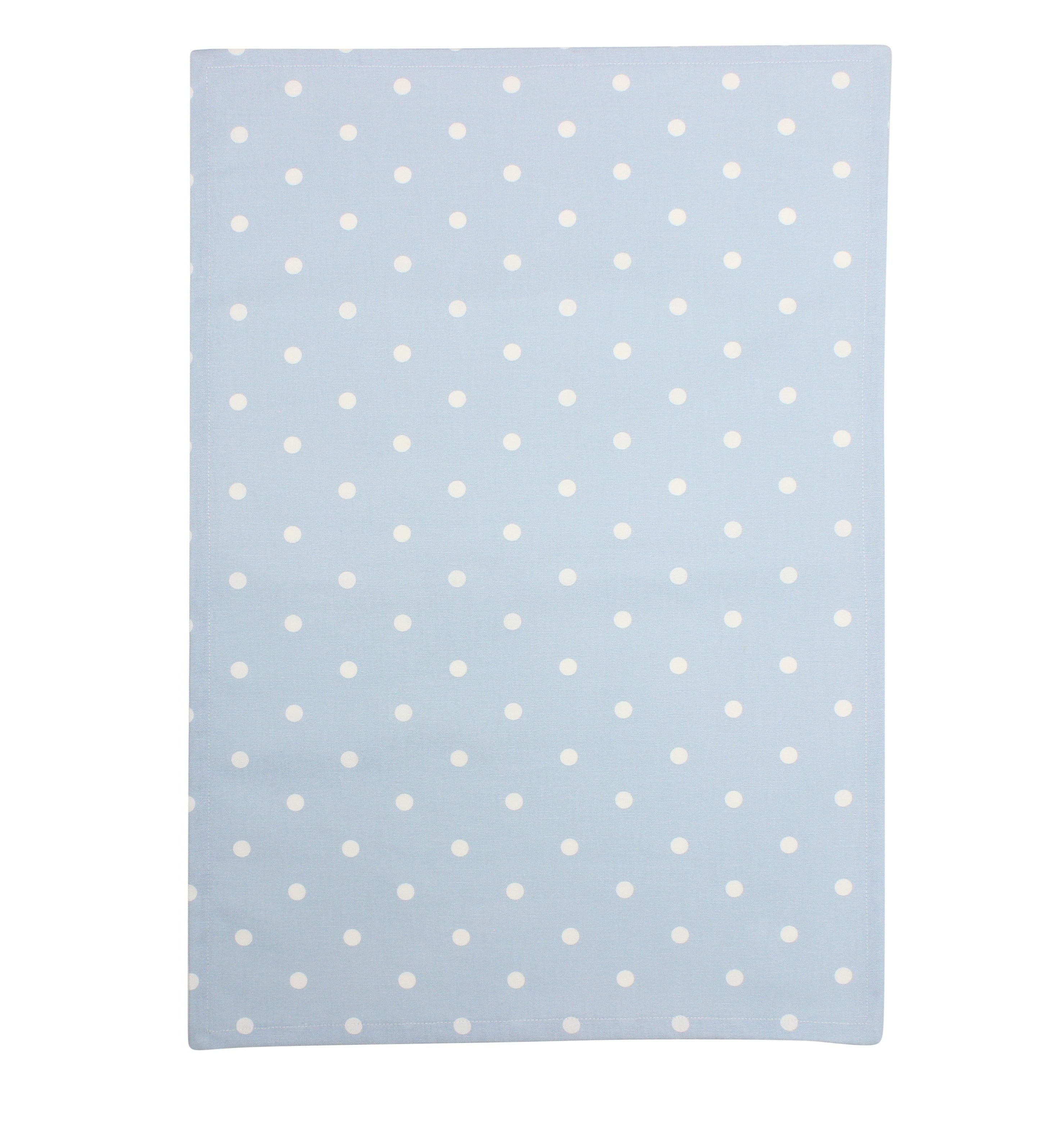 Dotty Powder Blue Tea Towel