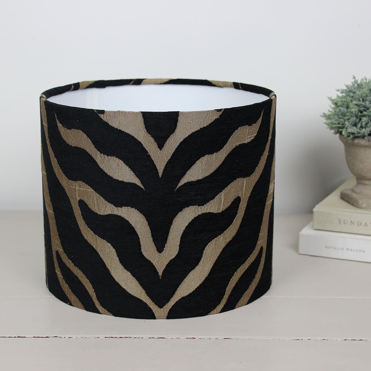 Limpopo Bronze Zebra Drum Lampshade