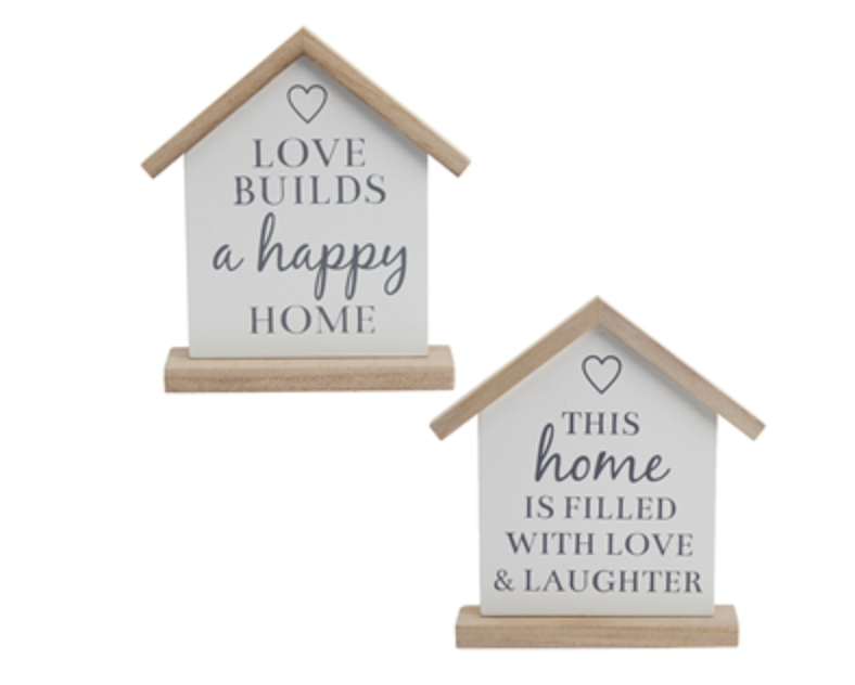 House Shaped Home Signs