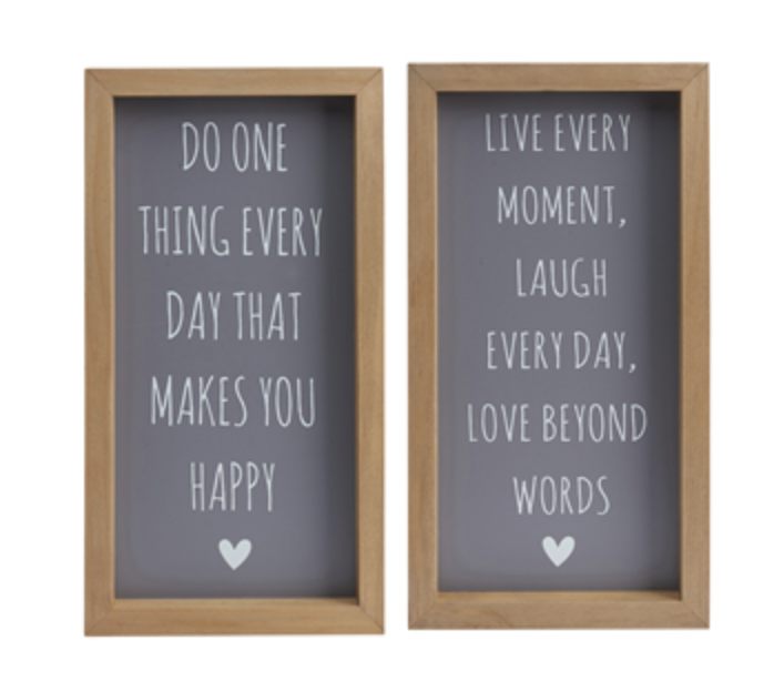 Framed Grey Positivity Signs