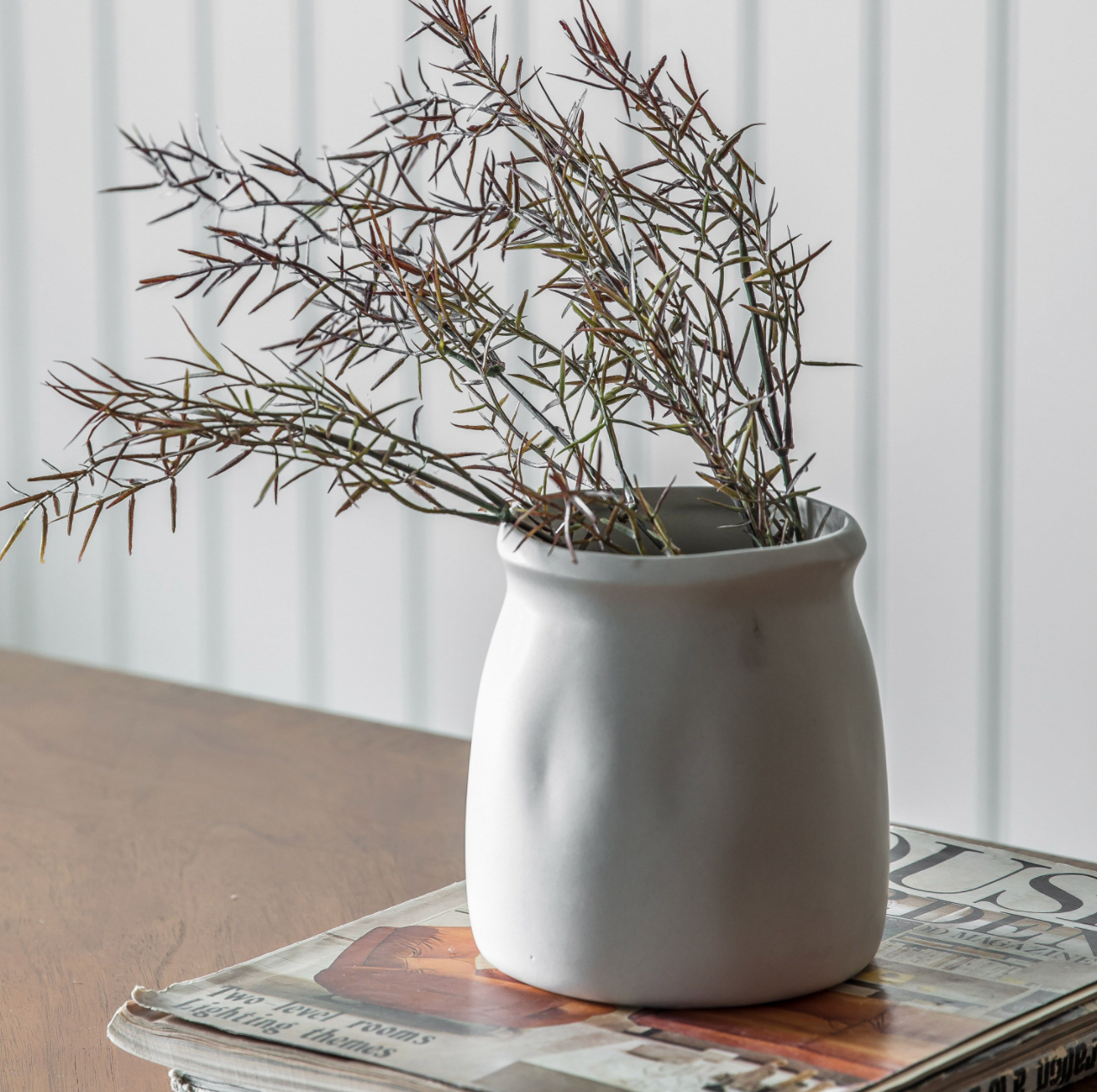 Cream Tahara Vase
