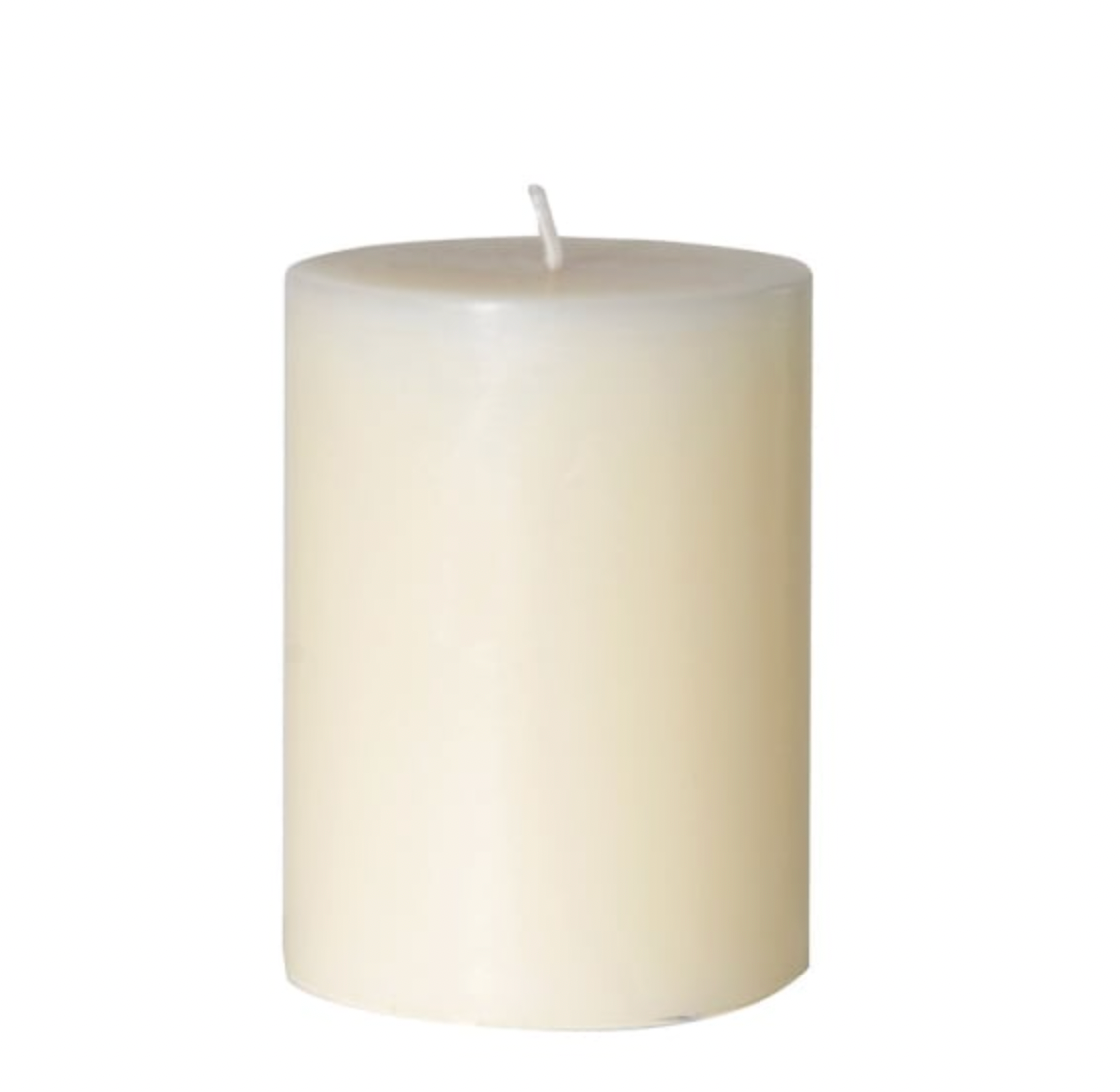 Small Cream Pillar Candle