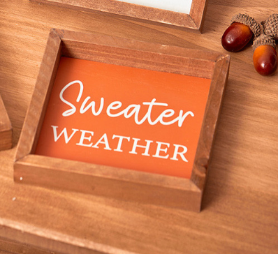 Cozy Mini Frame Plaque