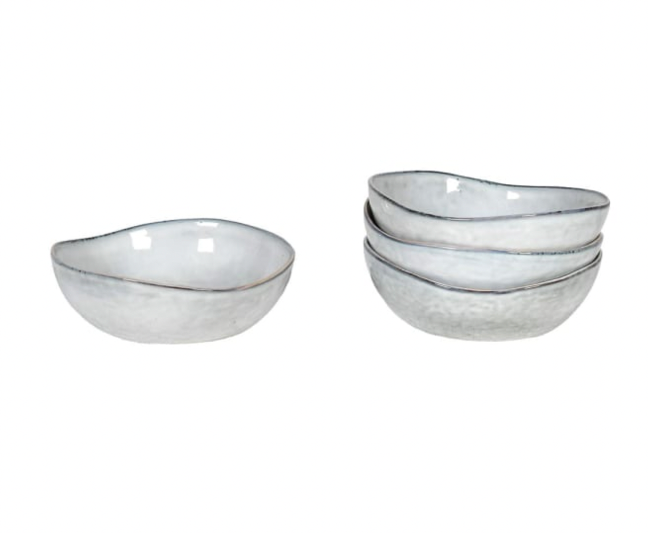 Set of 4 Flax Bowls