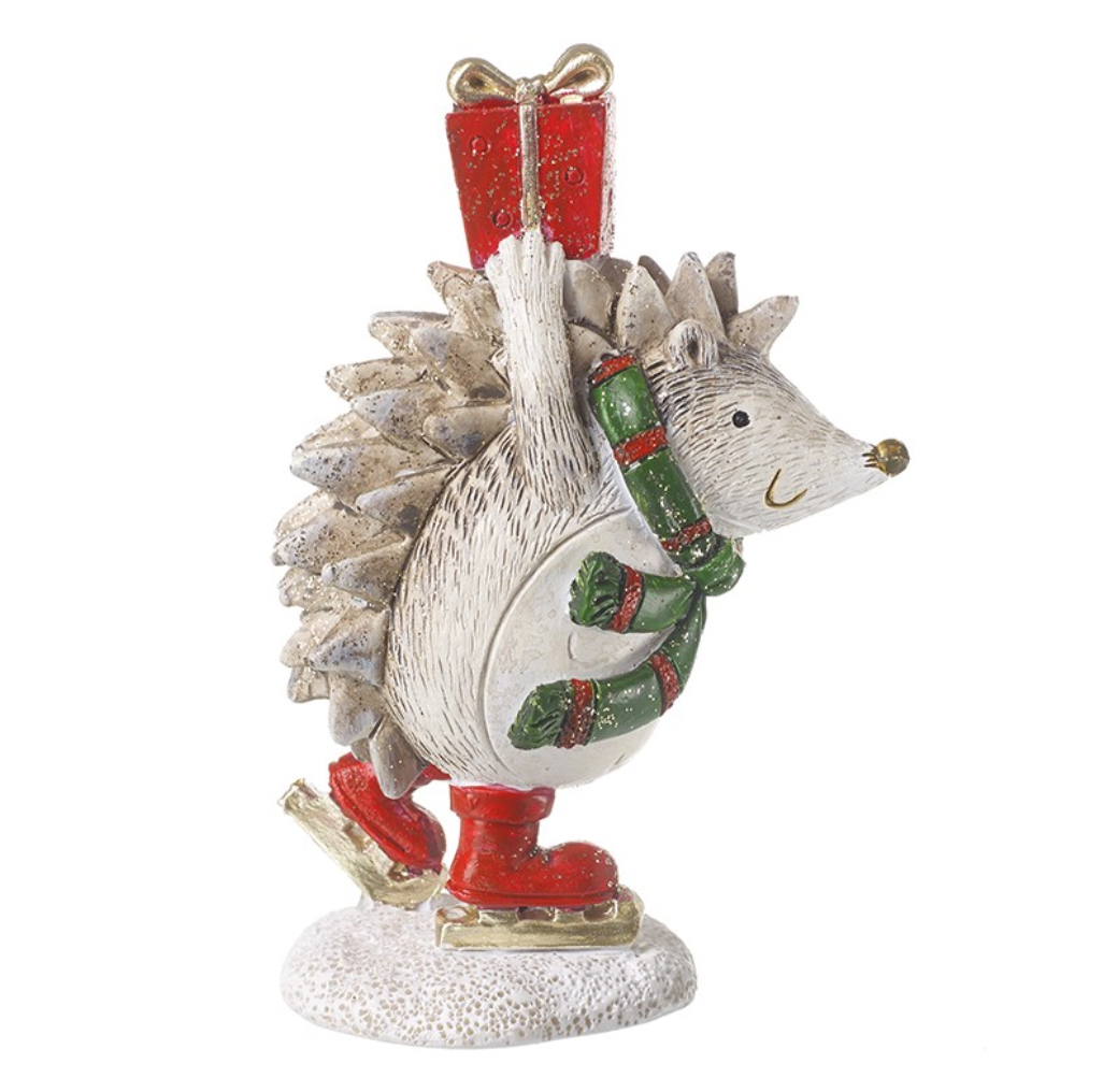 Skating Hedgehog Bearing Gift Ornament