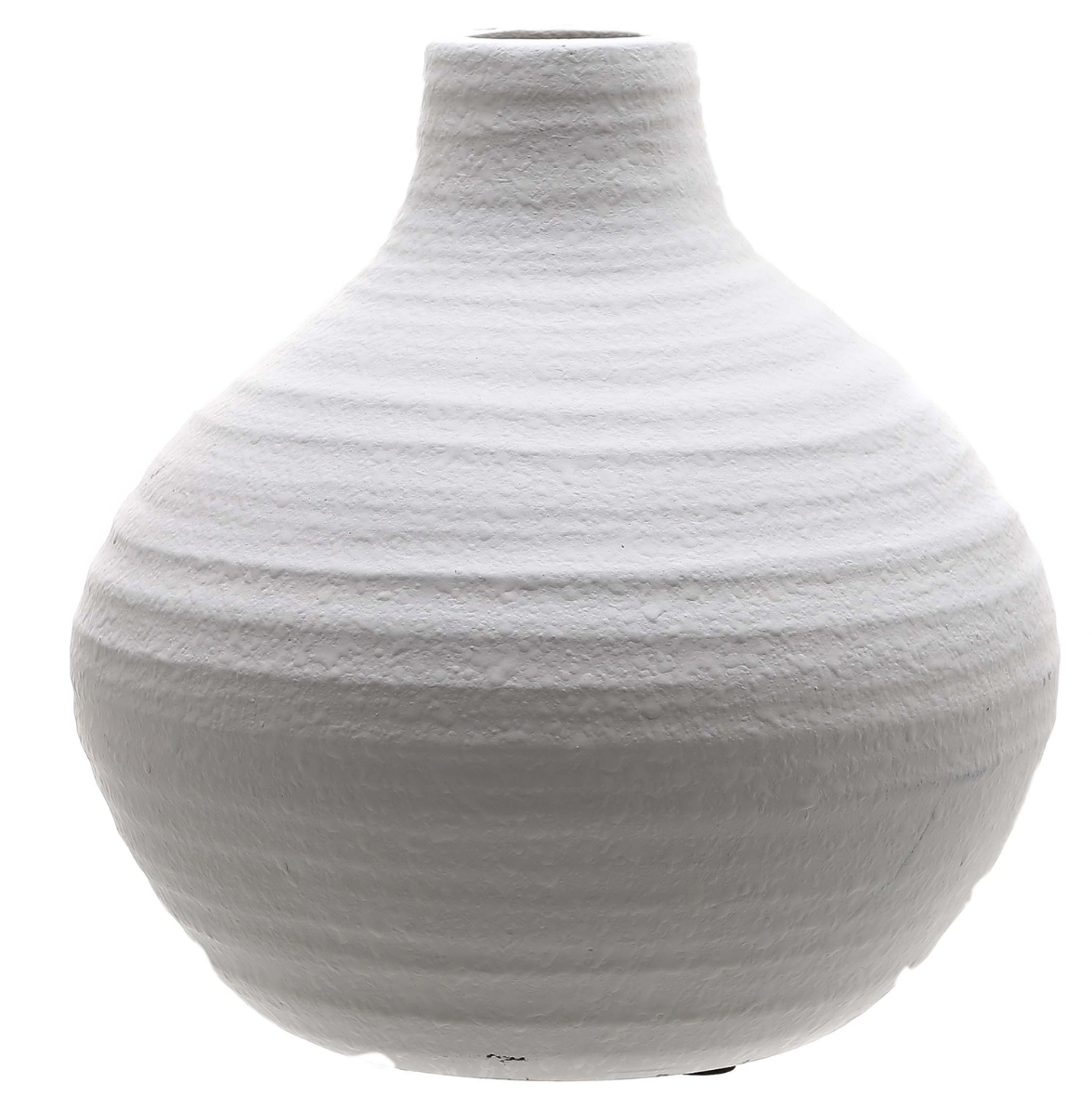 Amphora Matt White Ceramic Vase