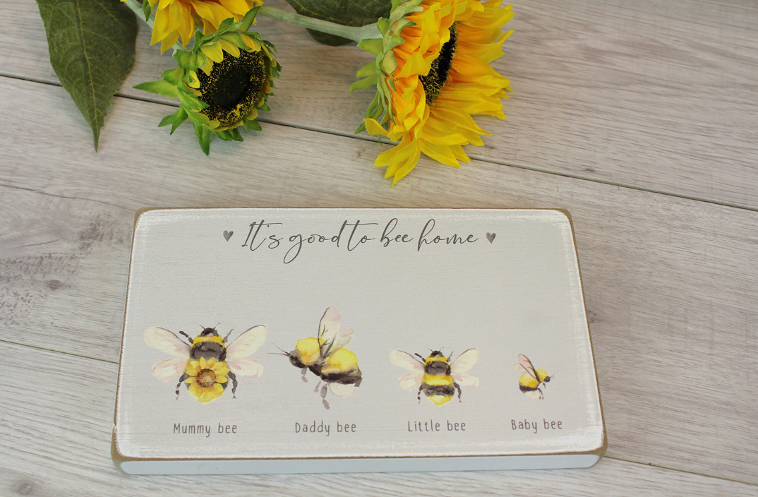 Family of 4 Bee Plaque