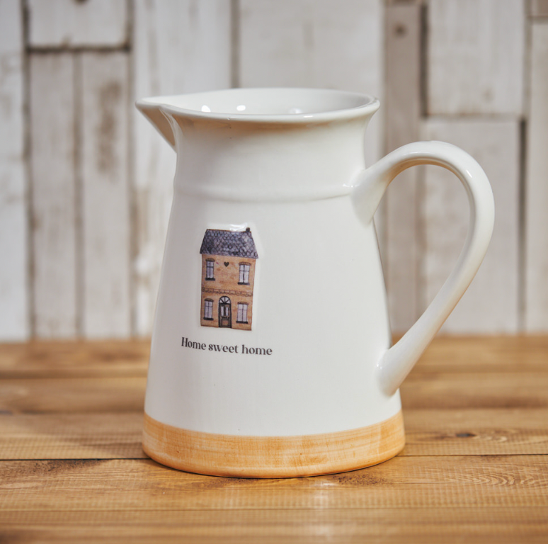 Home Sweet Home Embossed Jug