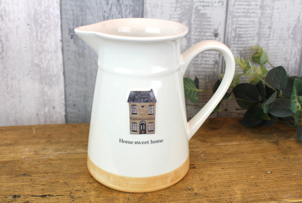 Home Sweet Home Embossed Jug