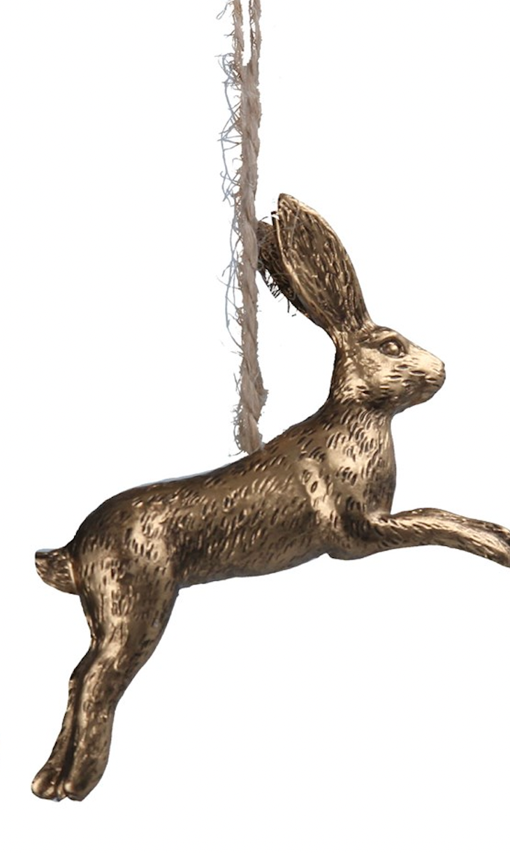 Antique Gold Hare Hanger