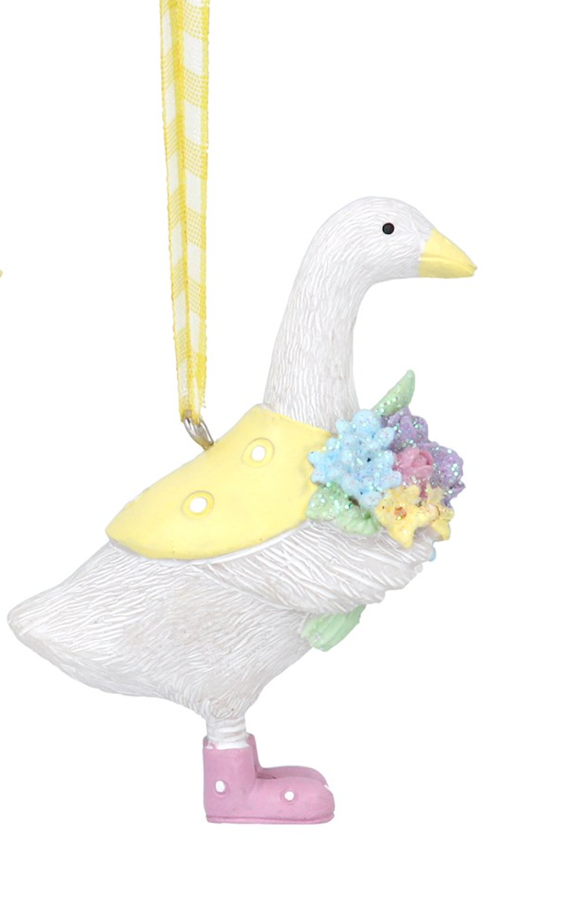 Floral Goose in Boots Floral Decoration