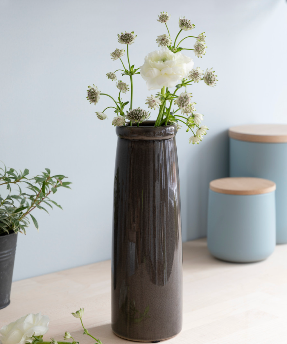 Charcoal Ravello Bottle Vase