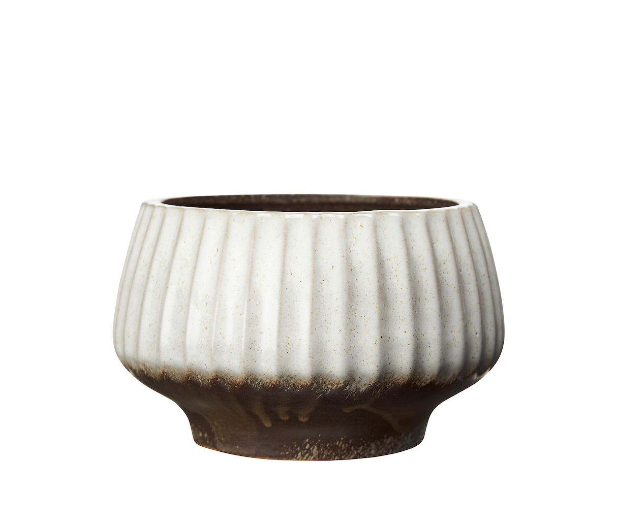 Cecilia Ivory & Brown Planter