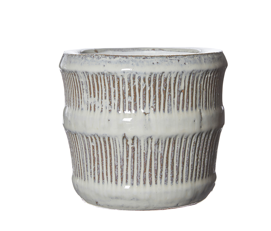 Asta Distressed Off White Planter