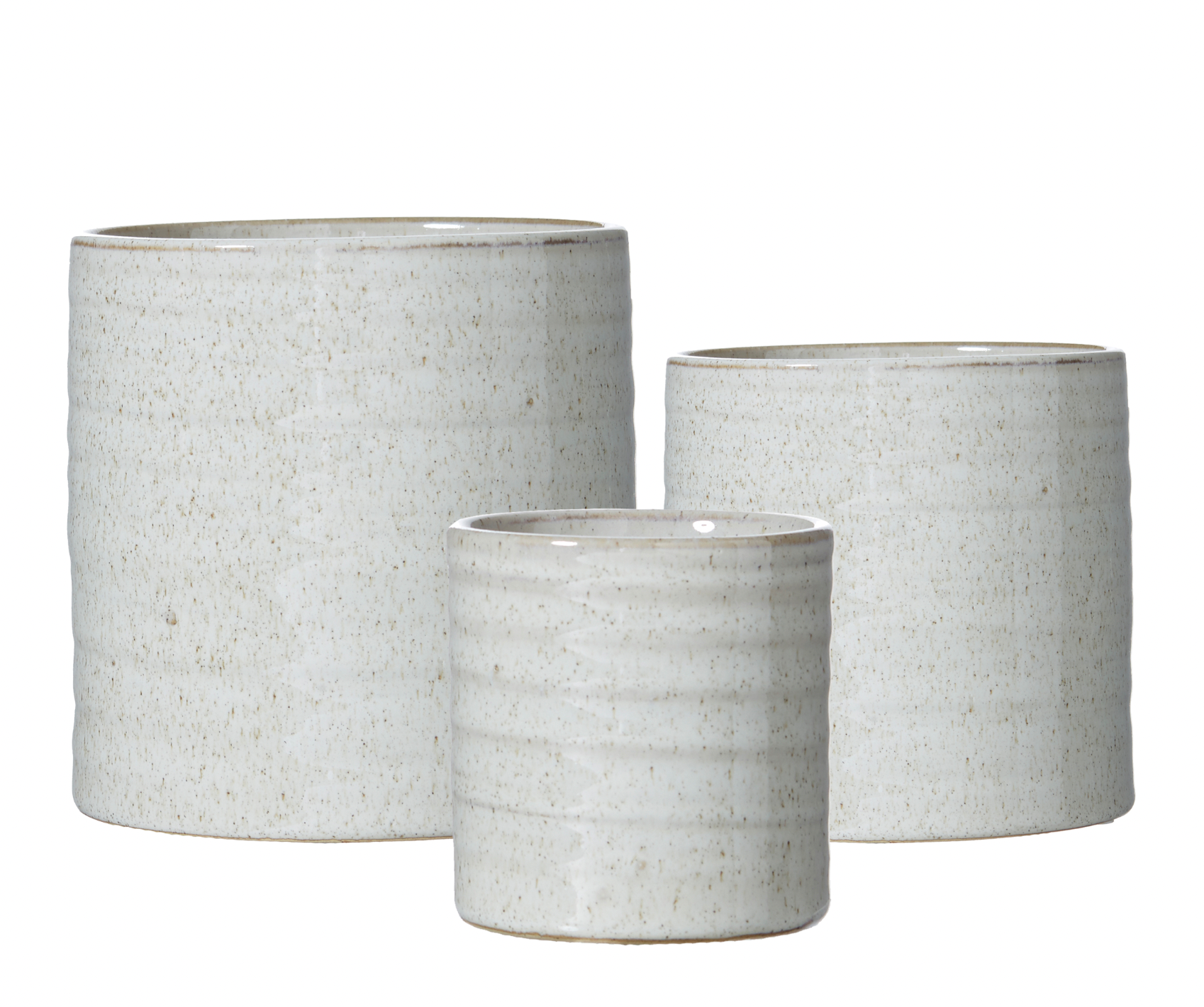 Elfrida Off White Stoneware Pots