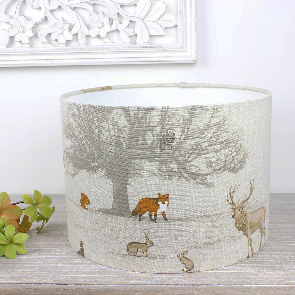 Tatton Woodland Fox Pheasant Stag Lampshade