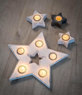 White Star Tea Light Holder