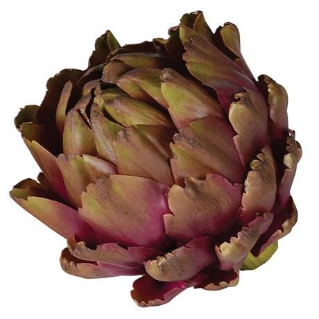 Purple and Green Artichoke Head