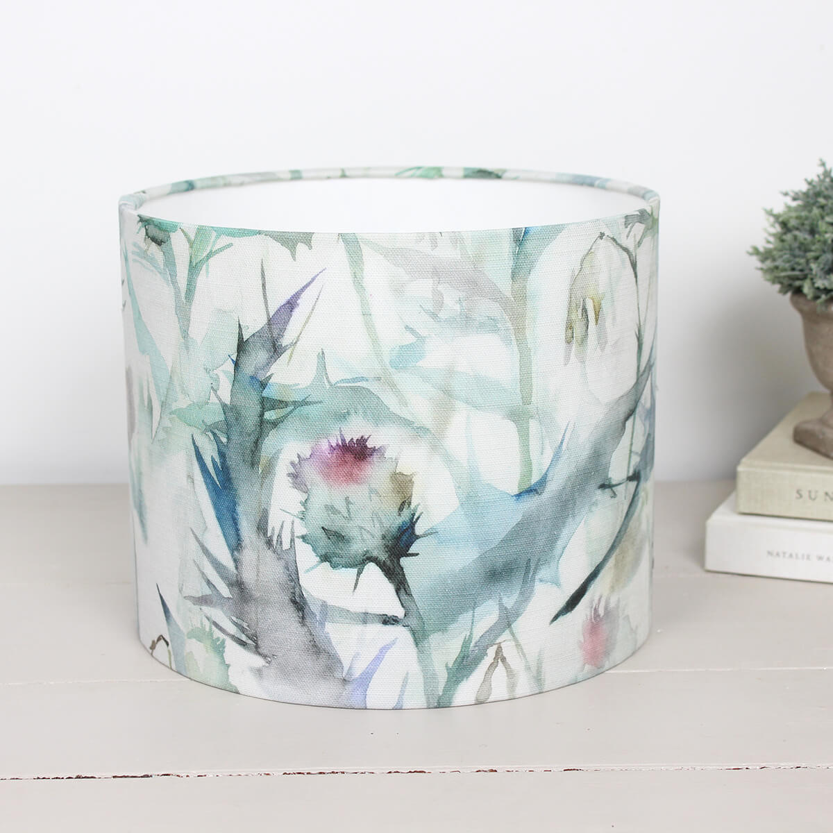 Circuin Damson Thistle Drum Lampshade