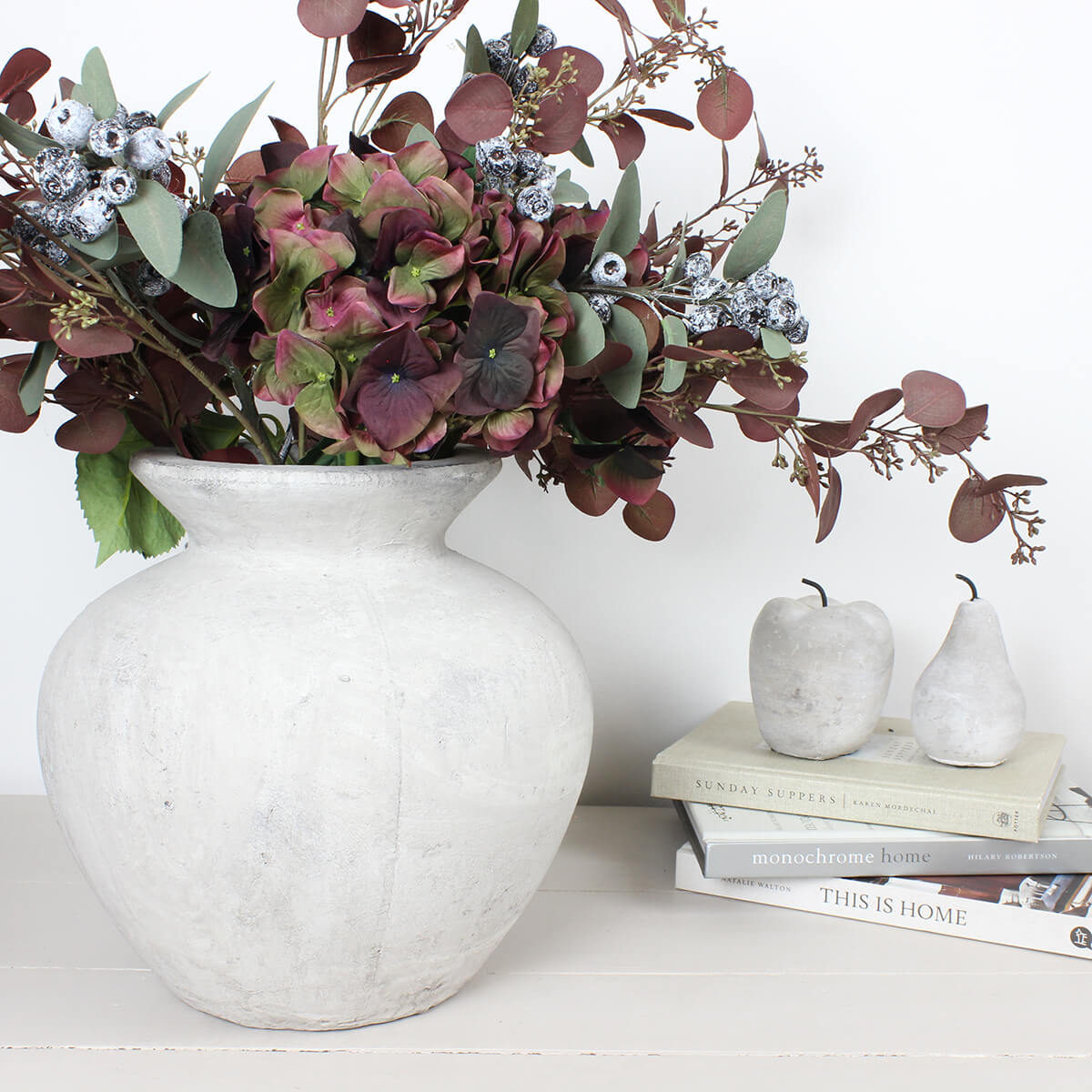 Darcy Distressed Grey Stone Vase