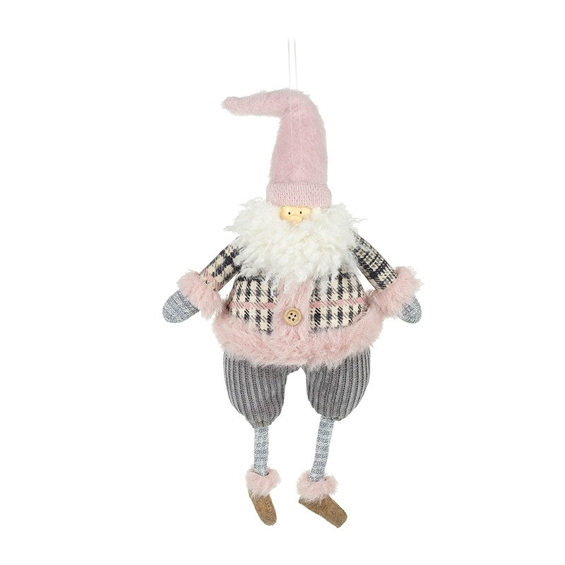 Hanging Santa In Pink Hat