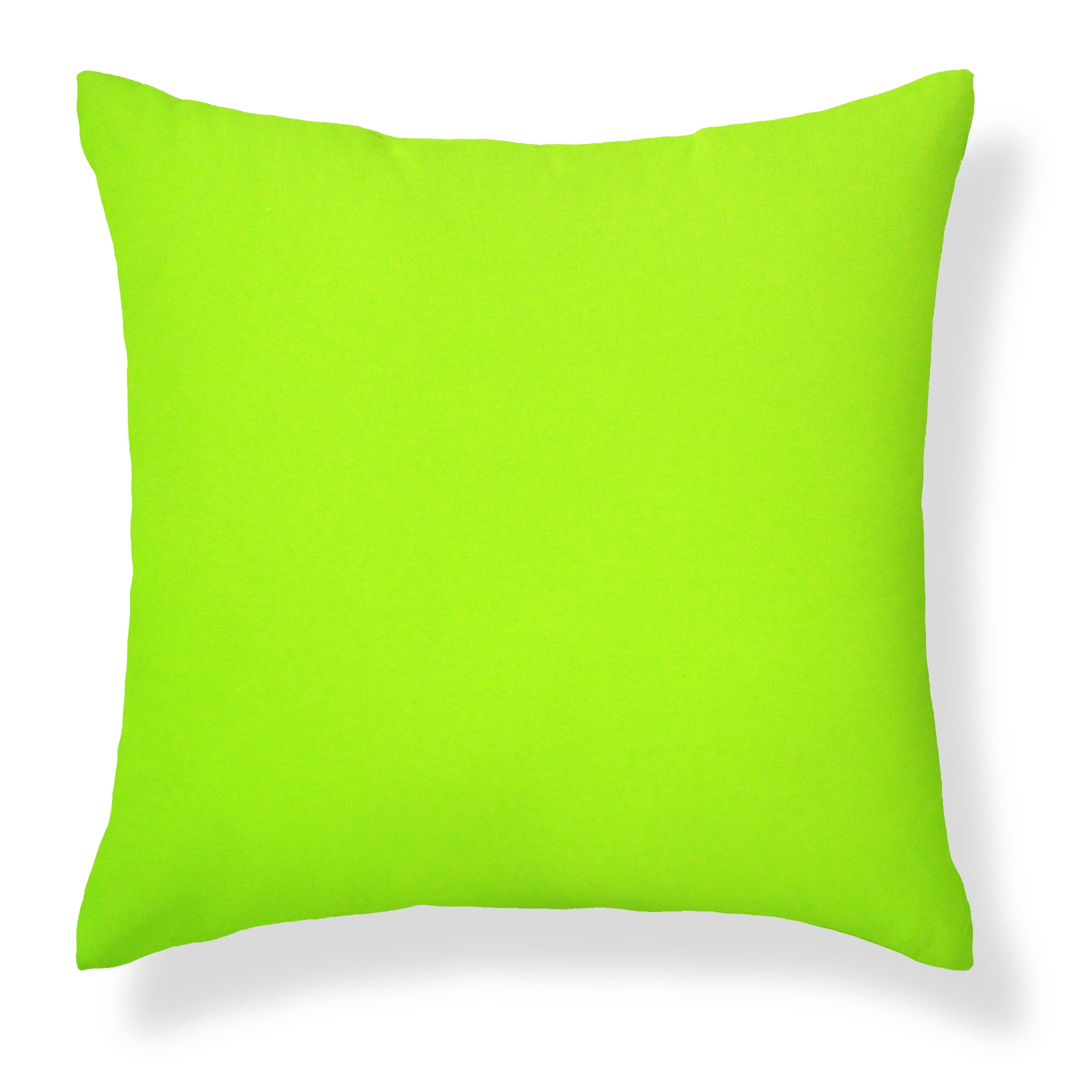 Set of 2 Premium Lime Garden Square Water Resistant Cushions