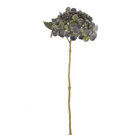 Faux Grey Budding Hydrangea Stem