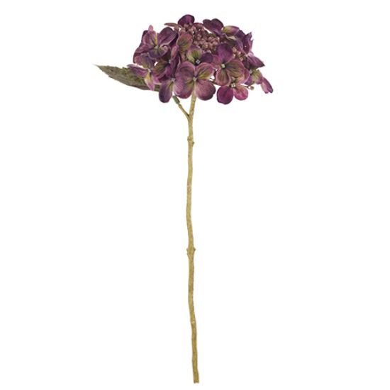 Faux Lilac Budding Hydrangea Stem