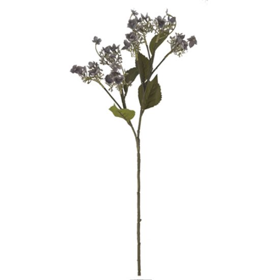 Faux Grey Wild Hydrangea Spray