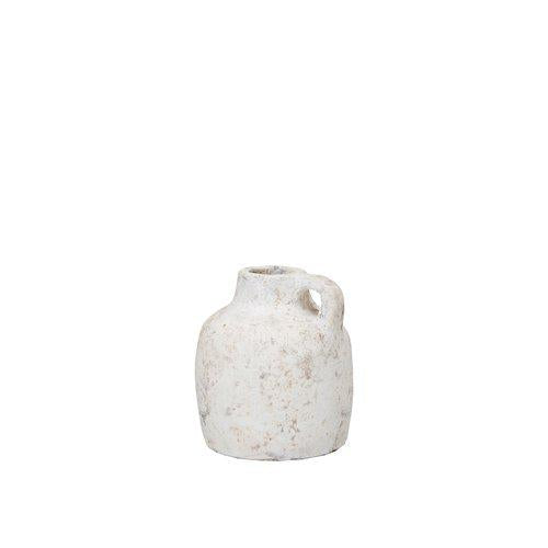 Baku White Melange Handled Vase