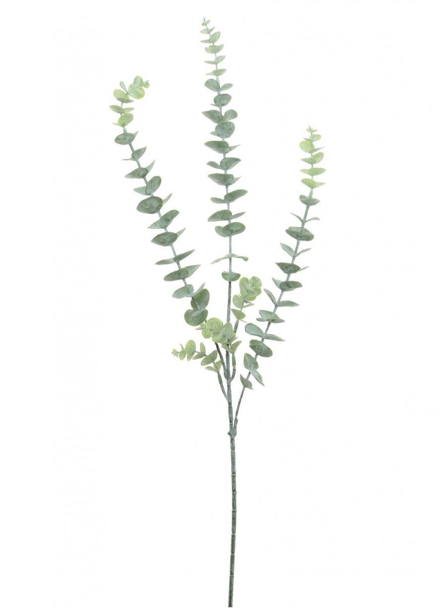 Faux Natural Green Dusted Eucalyptus Stem