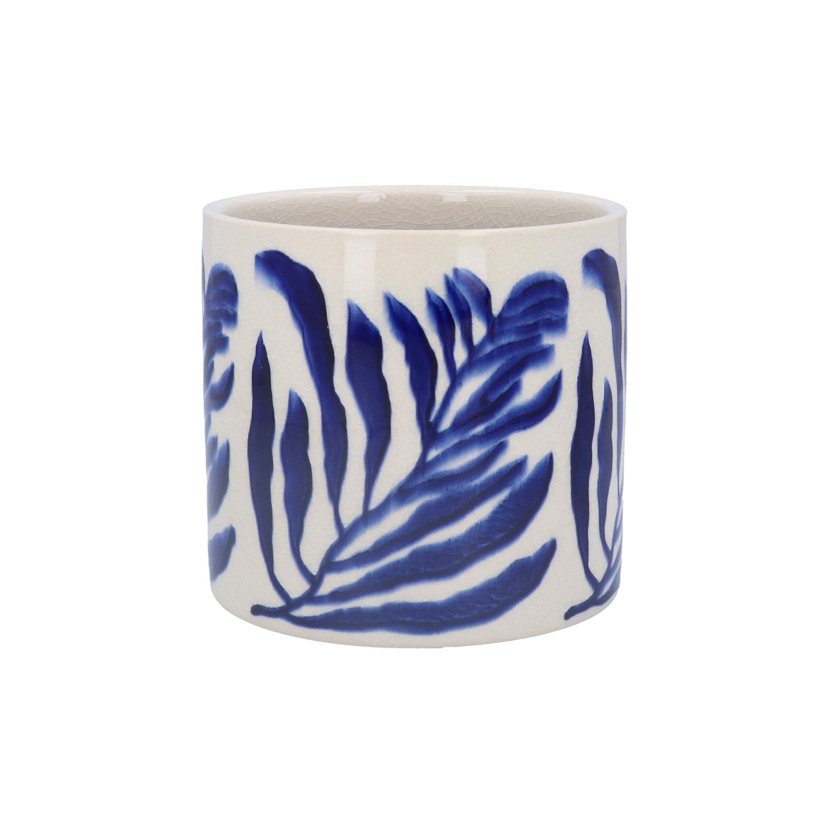 Navy Branch Pot Cover - Small