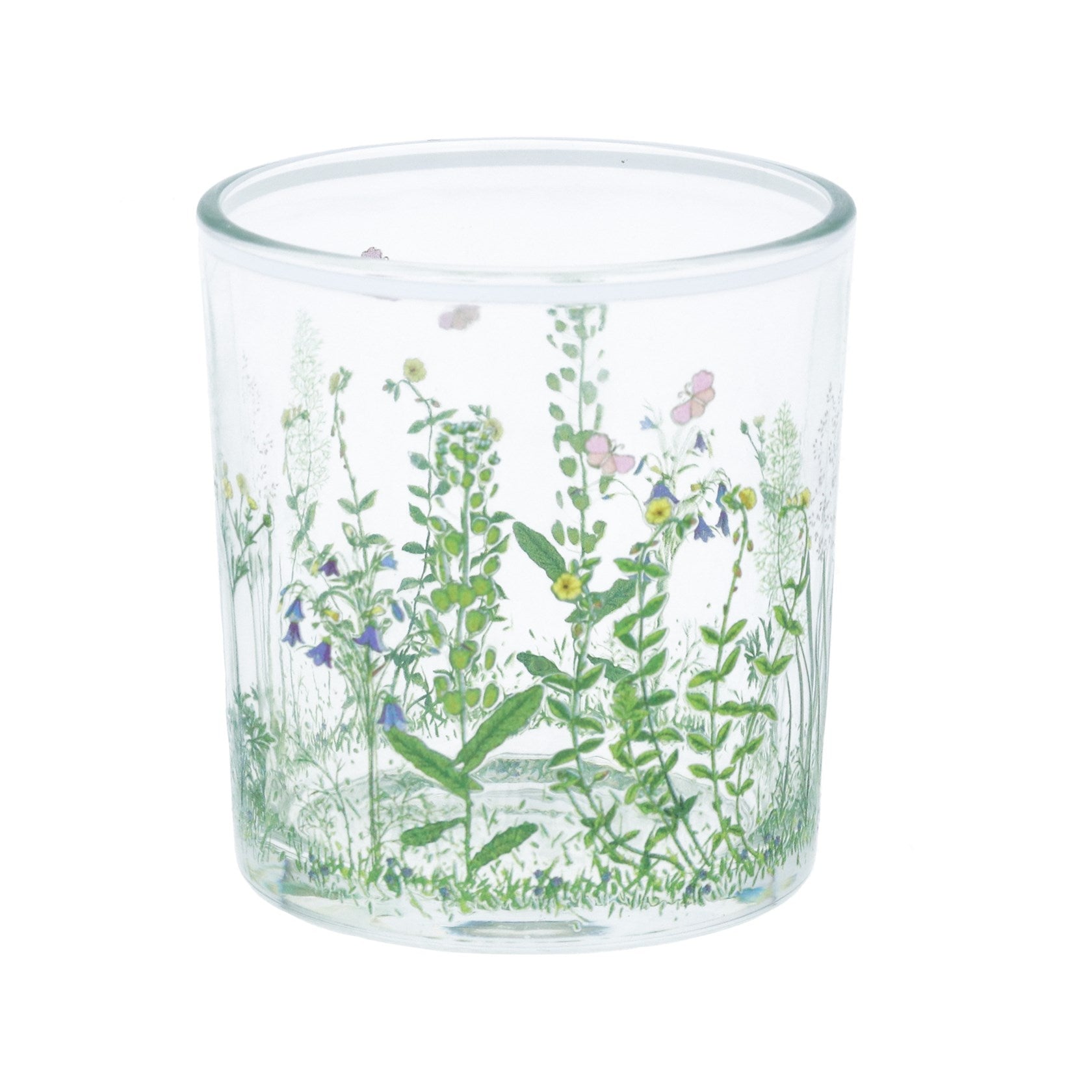 Wild Flower Meadow Mini Glass T-Lite Holder