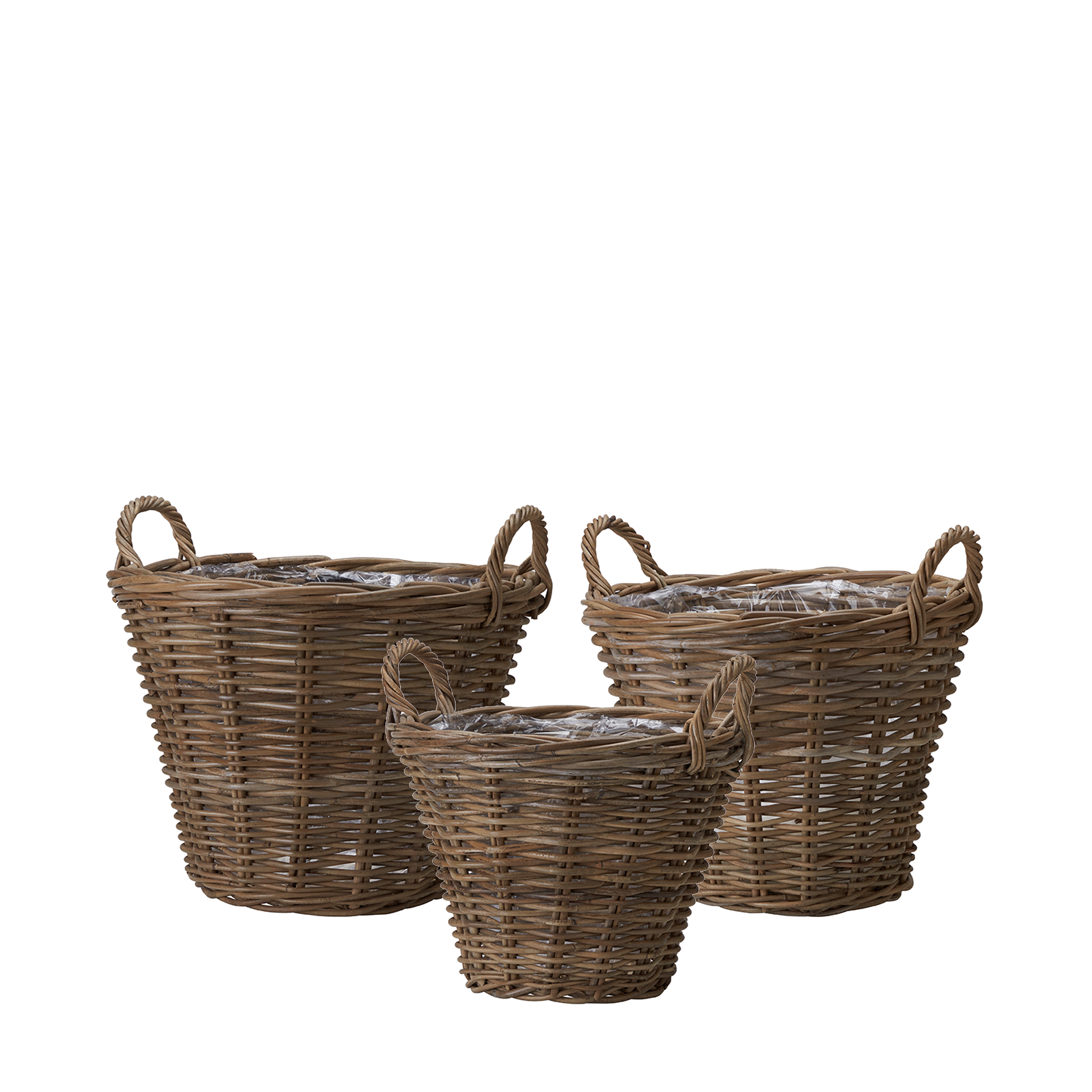 Alexia Rattan Basket Planters