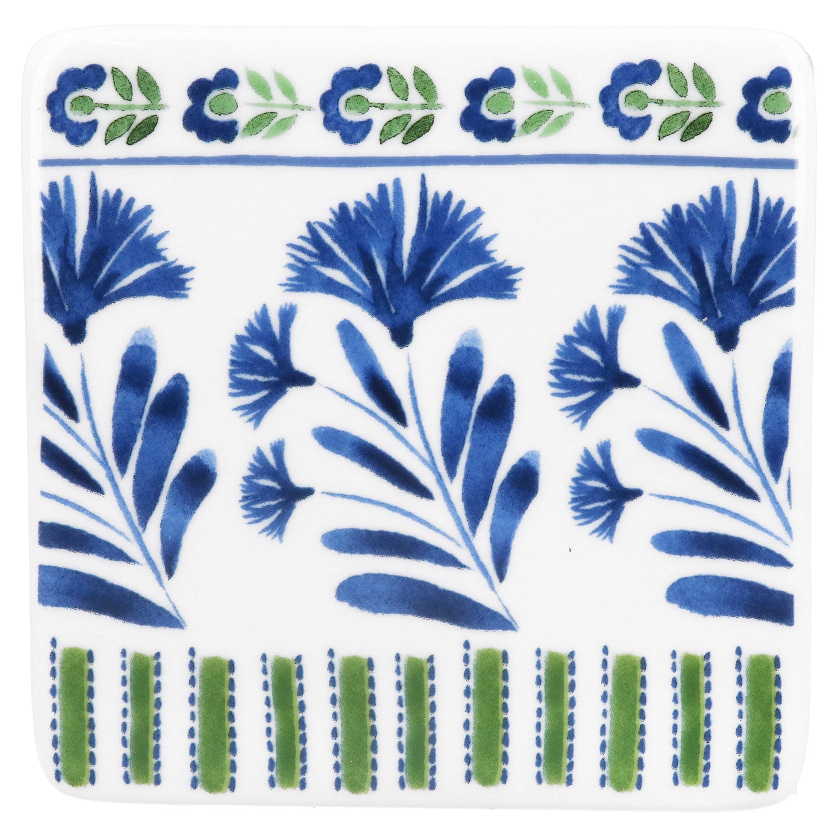 Country Flowers Porcelain Coaster