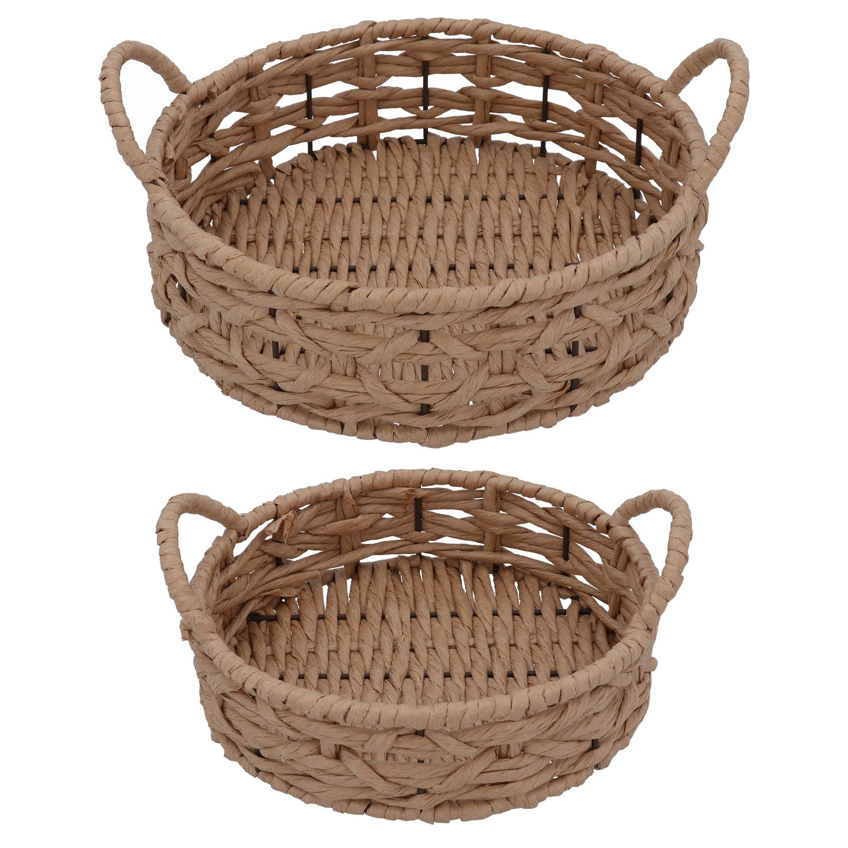 Natural Rattan Tray with Handles