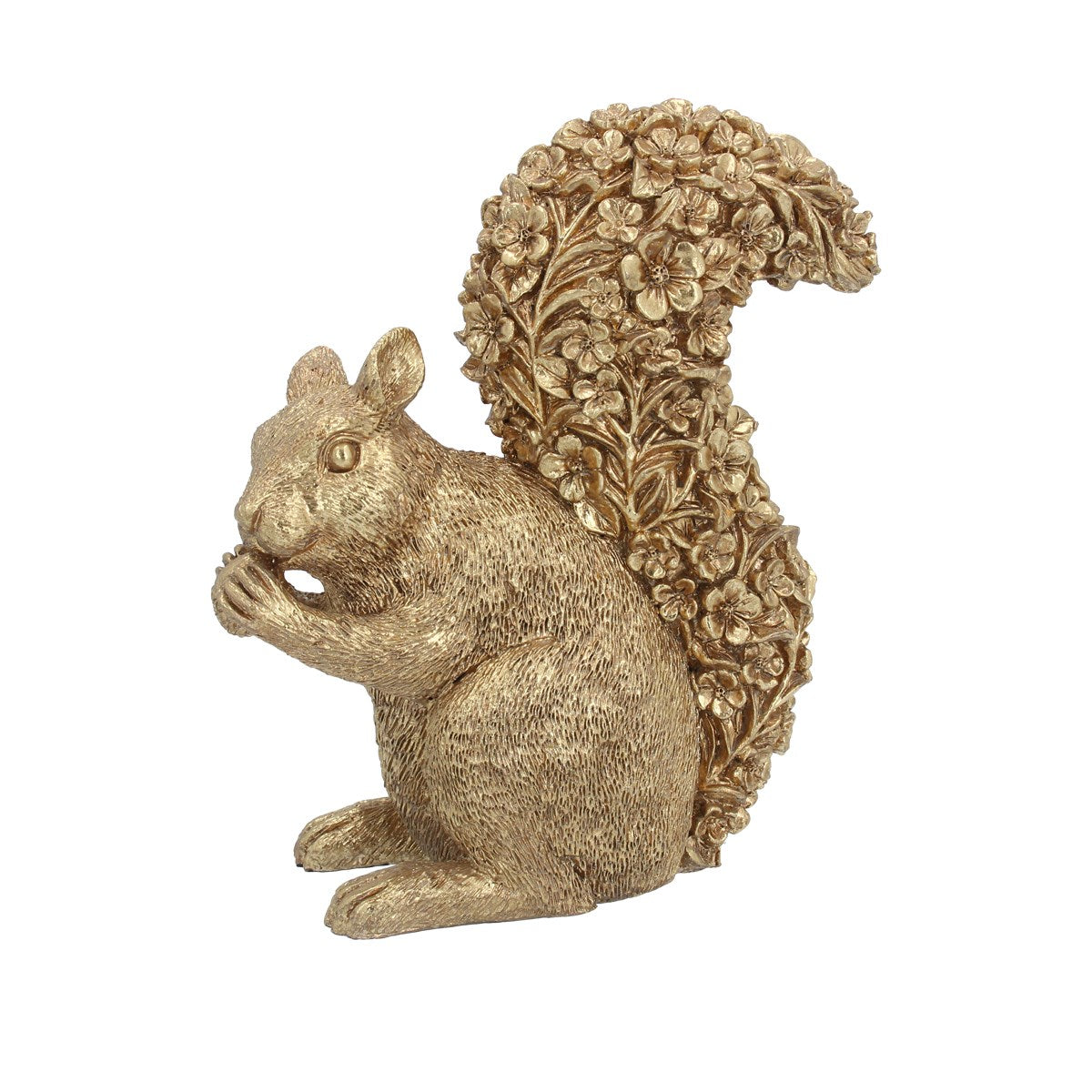 Resin Gold Squirrel Ornament