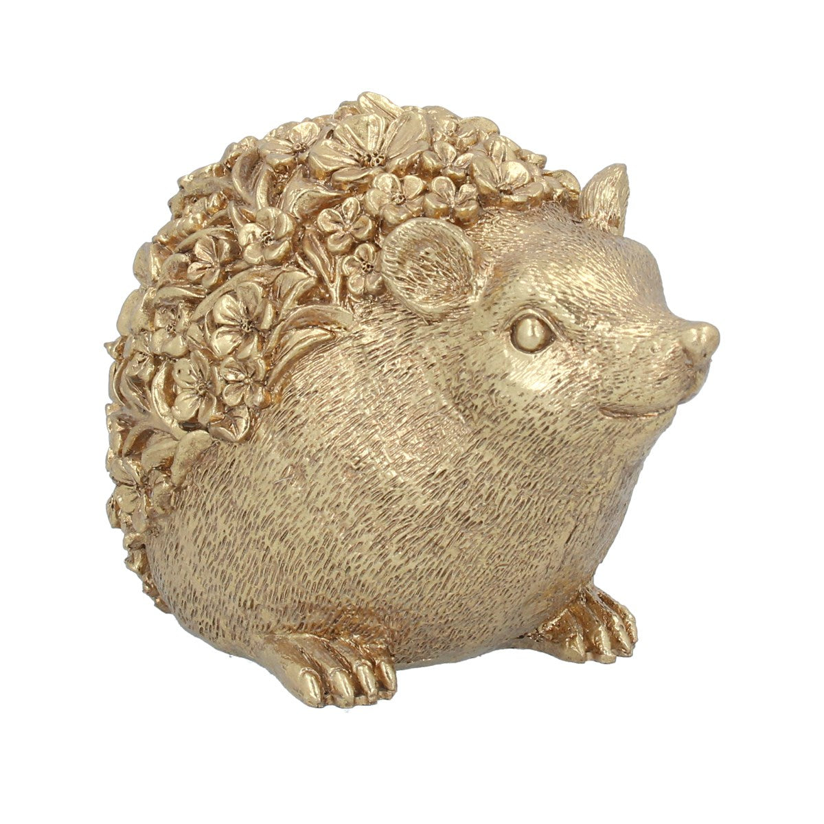 Resin Gold Hedgehog Ornament