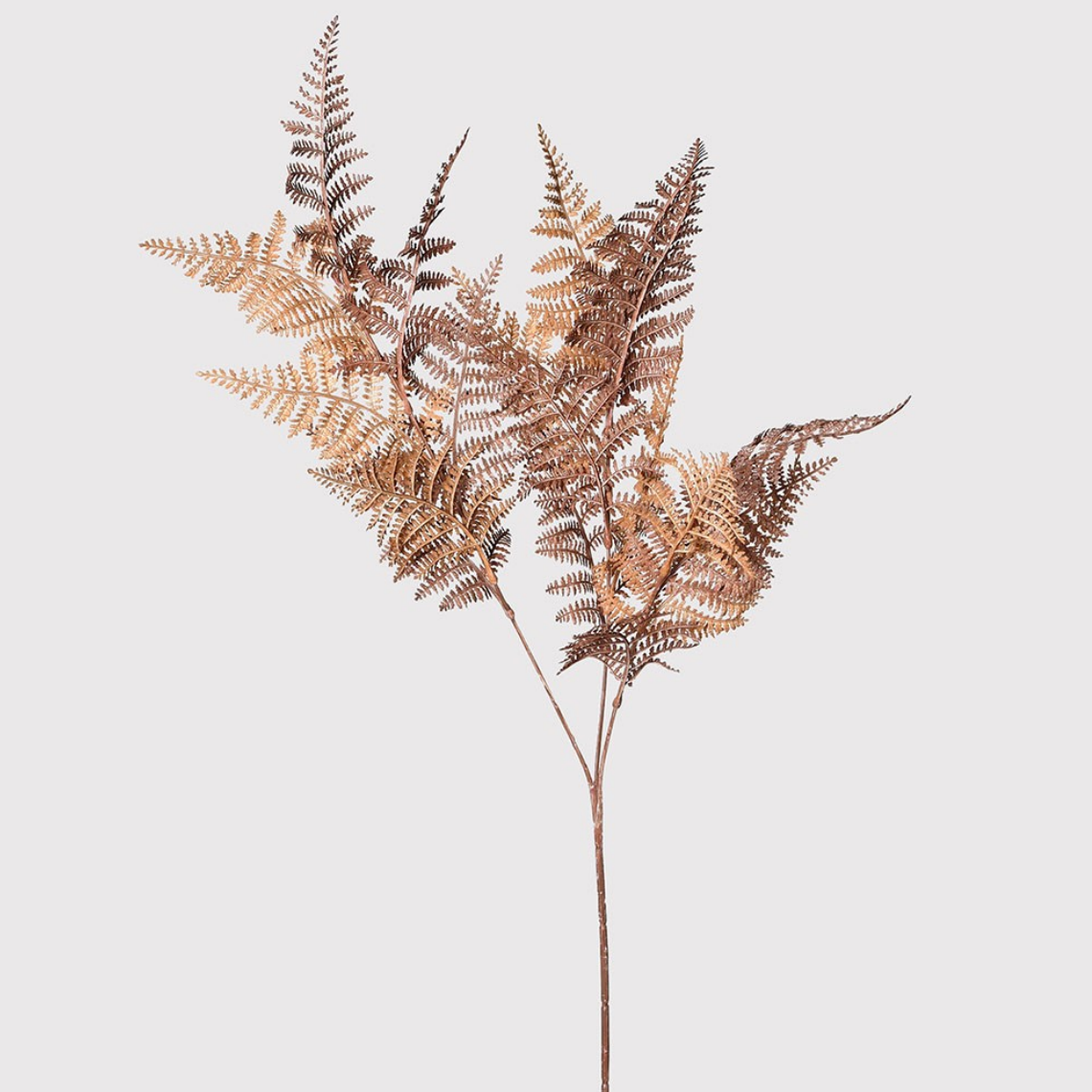 Faux Brown Fern Spray