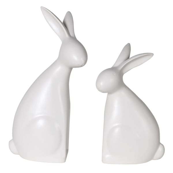 White Hugging Rabbit Ornaments