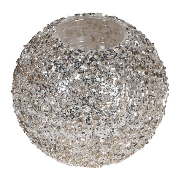 Champagne Glitter Candle Holder