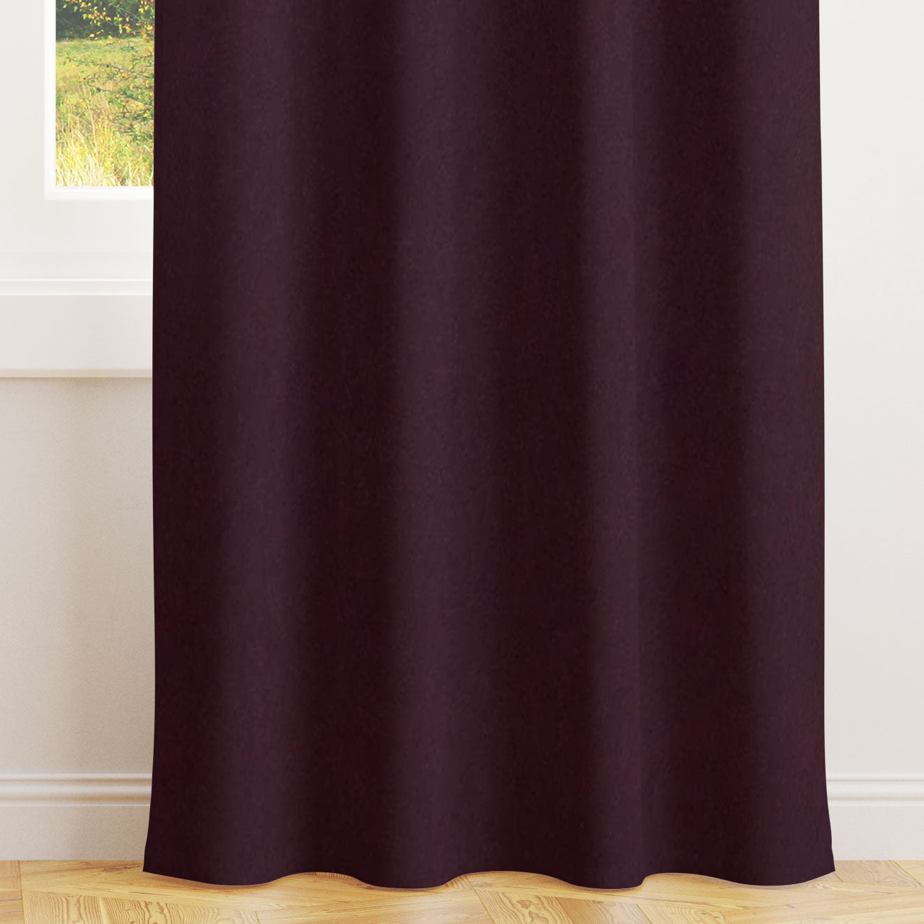 Alvar Bordeaux Velvet Curtains