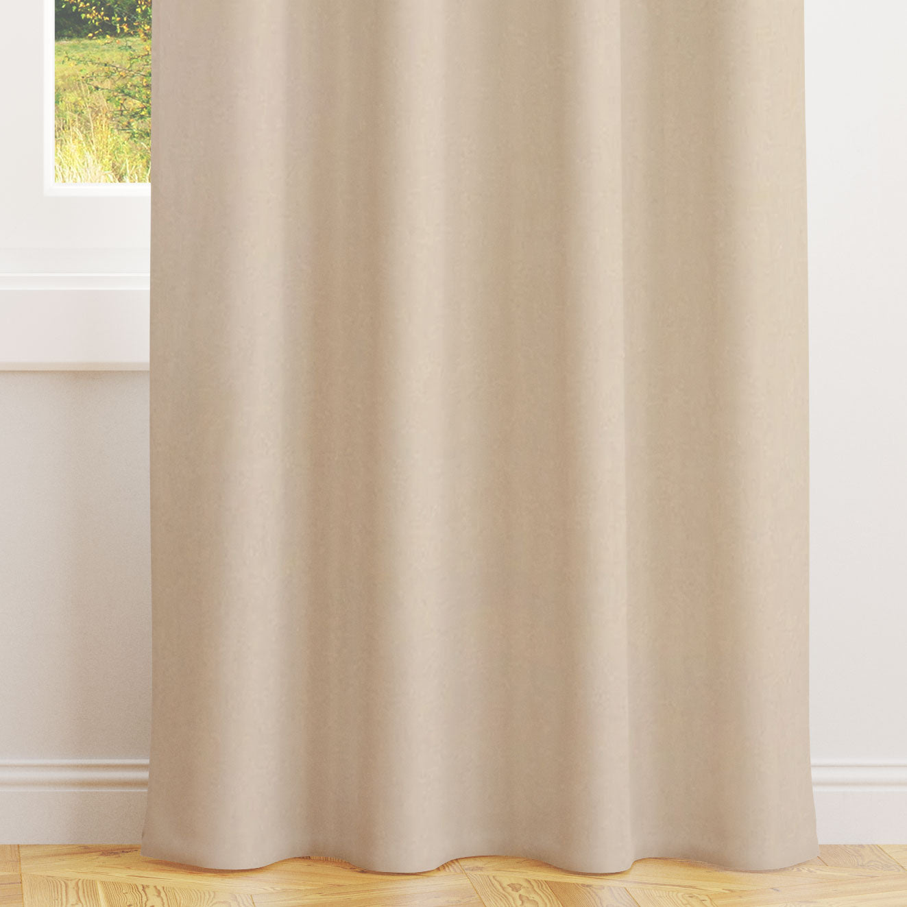 Alvar Buff Velvet Curtains